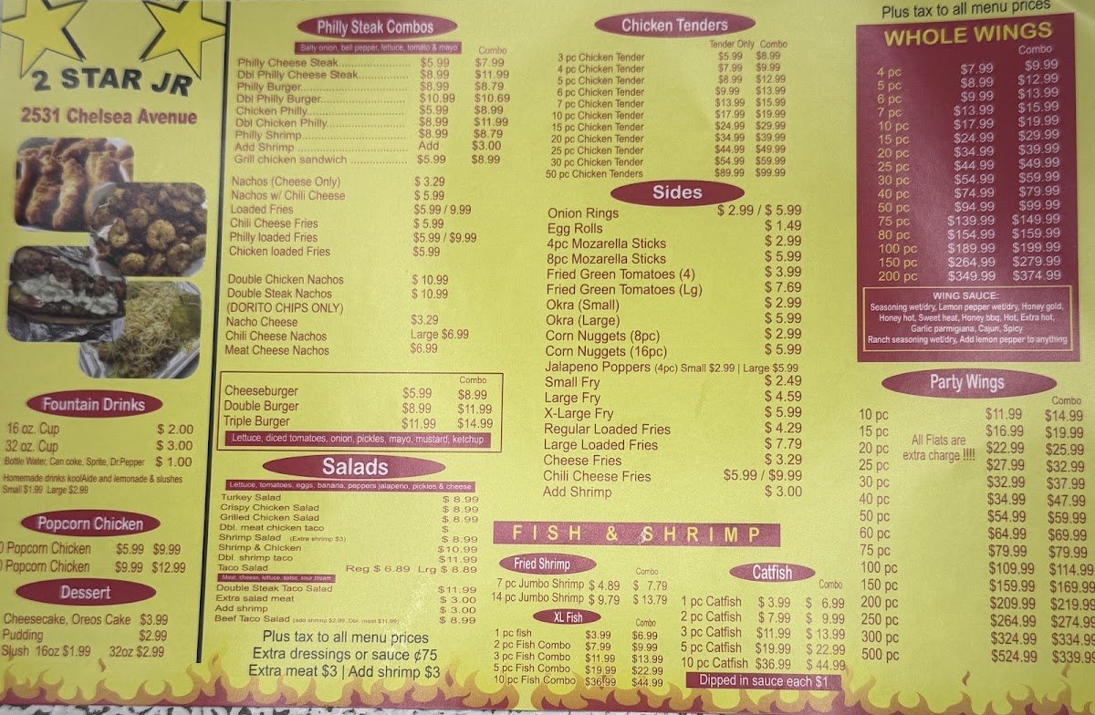 2 star Jr Menu - Image 1